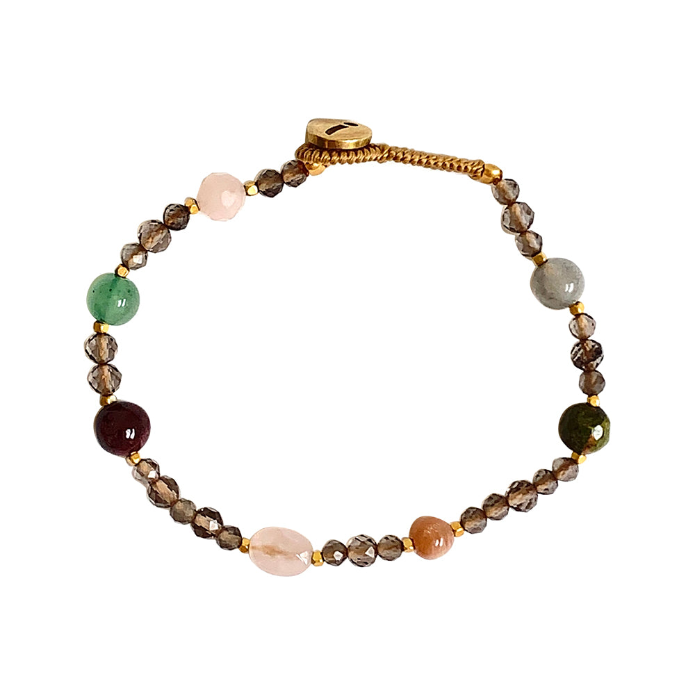 IBU 'Bo Stone' Bracelet (Black/Smoky)