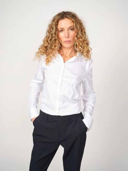 MOS MOSH "MMTilda Shirt" (White/Light Blue)