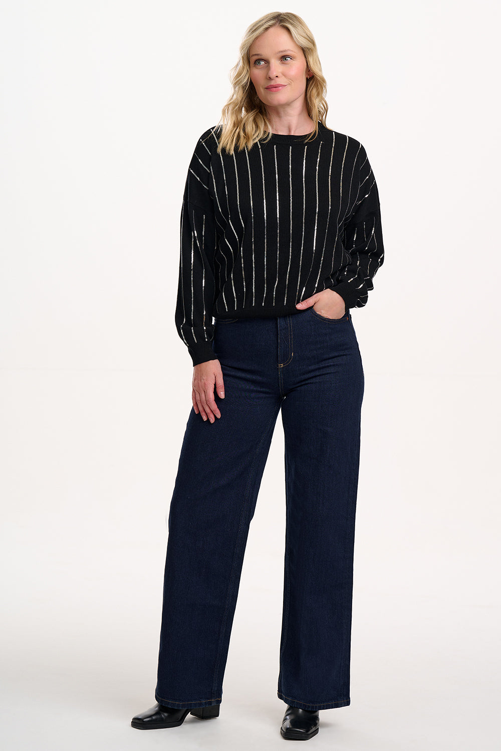 SUGARHILL "Anjali Sequin Jumper" (Black)