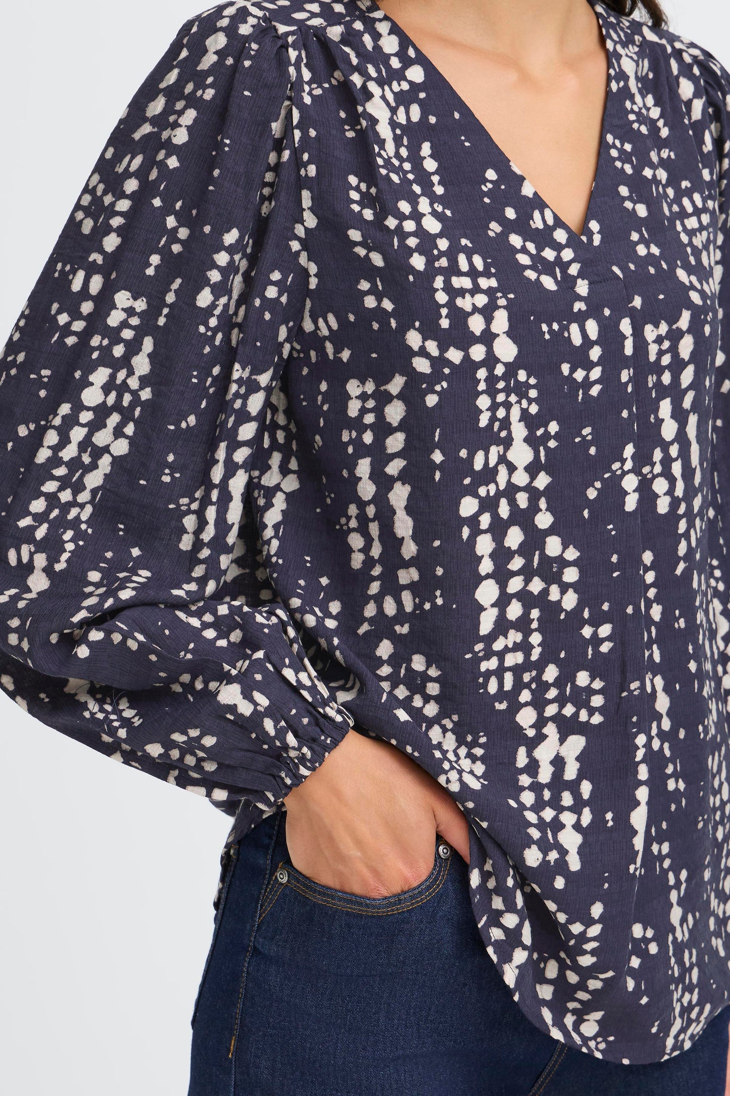 FRANSA "FRAriana Blouse 4" (Night Sky)