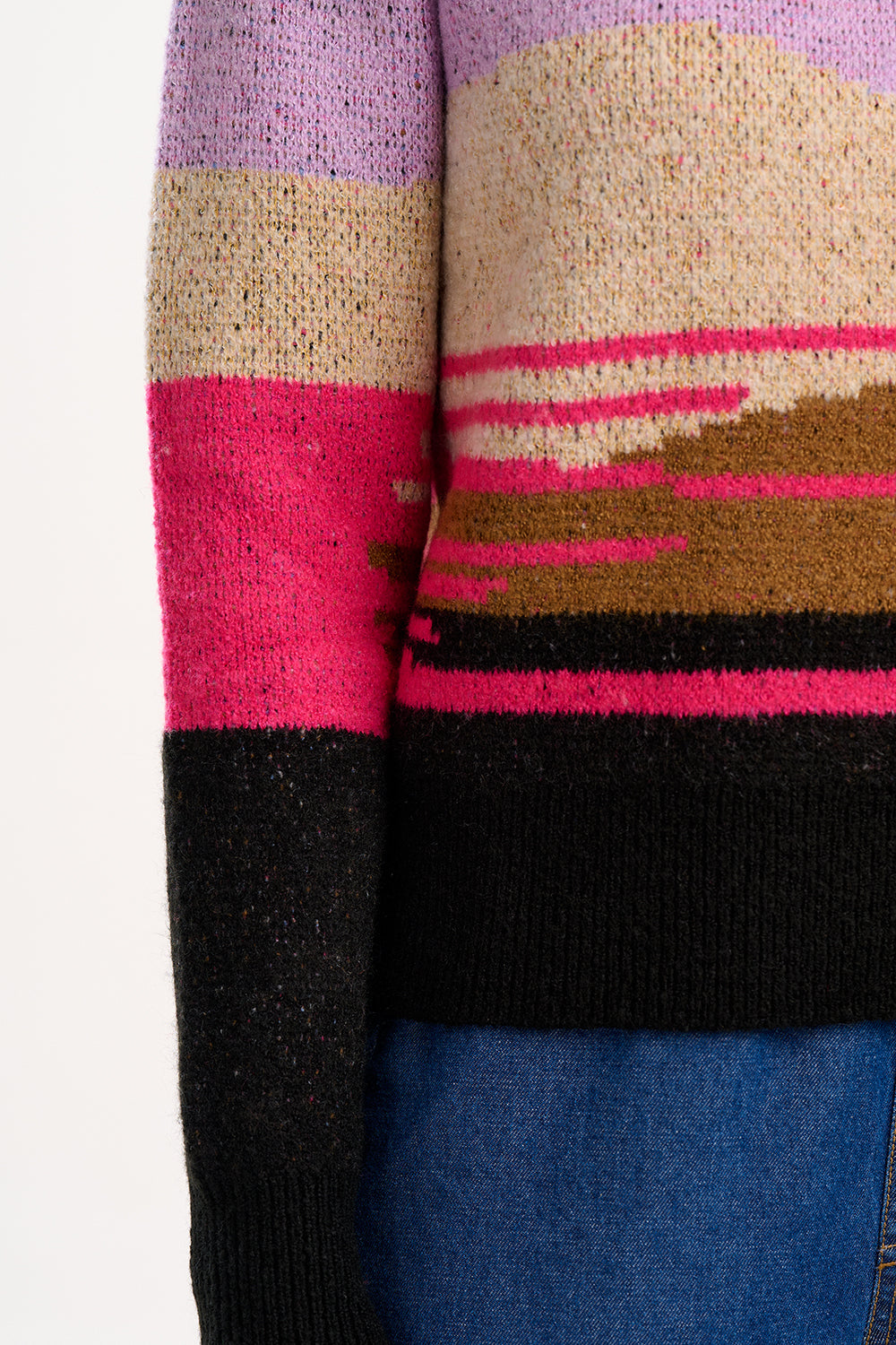SUGARHILL "Asher Jumper" (Multi Abstract Landscape)