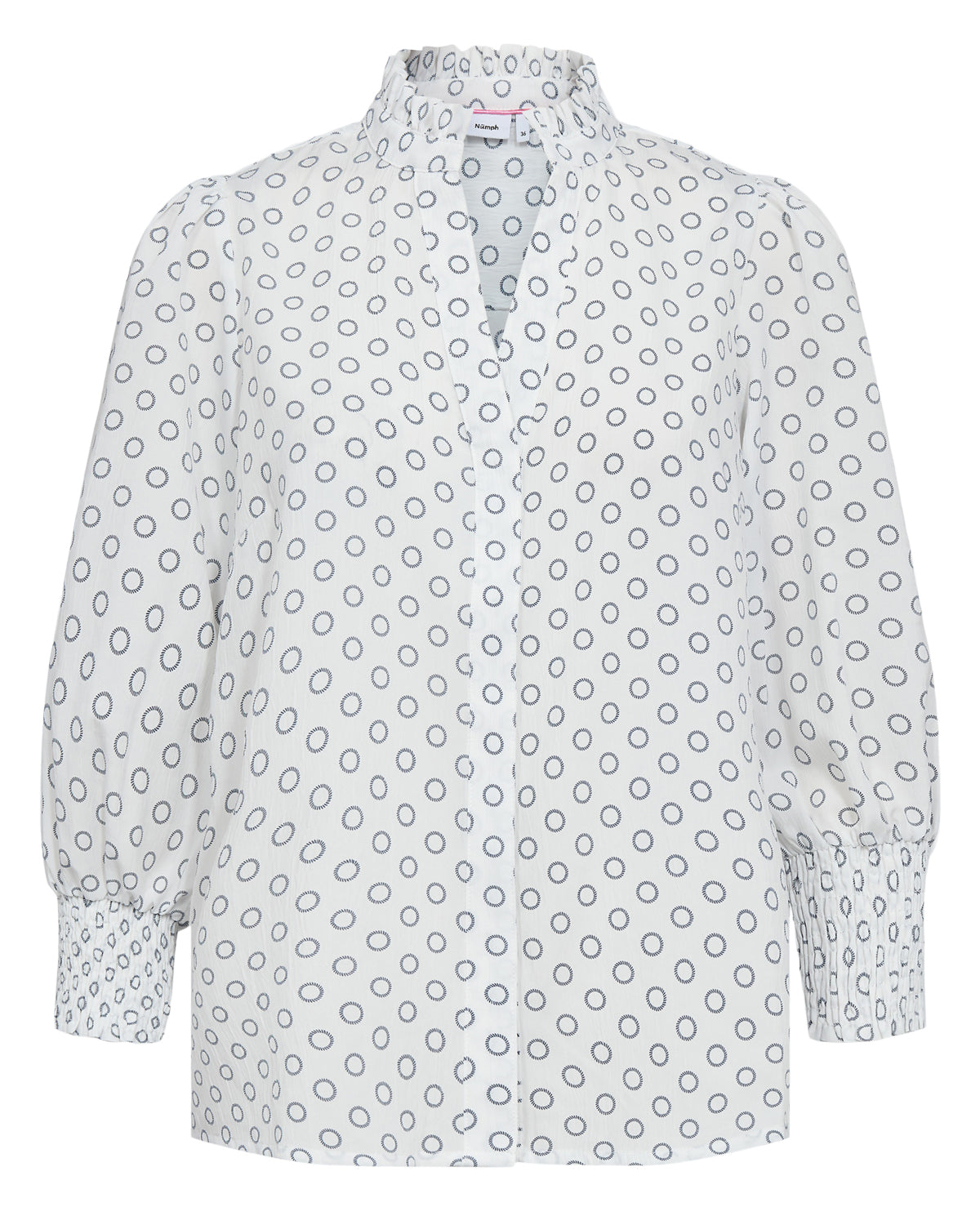 NUMPH 'NUAvas' Shirt (White/Sapphire)