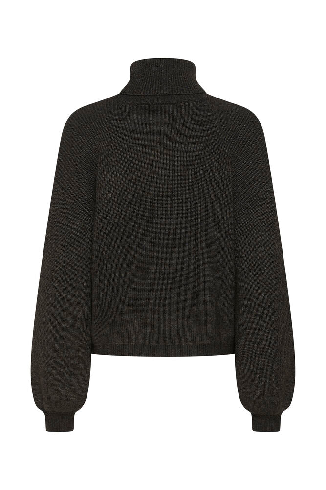 KAFFE "KABarbara Rollneck Pullover" (Dark Grey Melange)