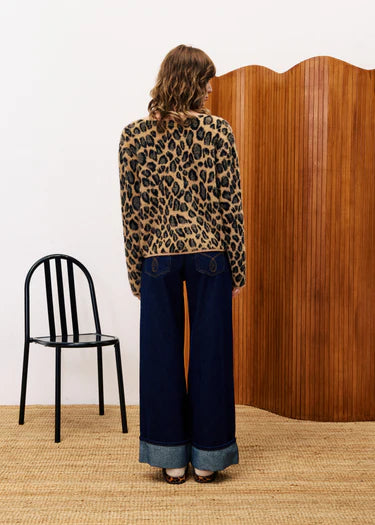 FRNCH "Begonia Cardigan" (Leopard)