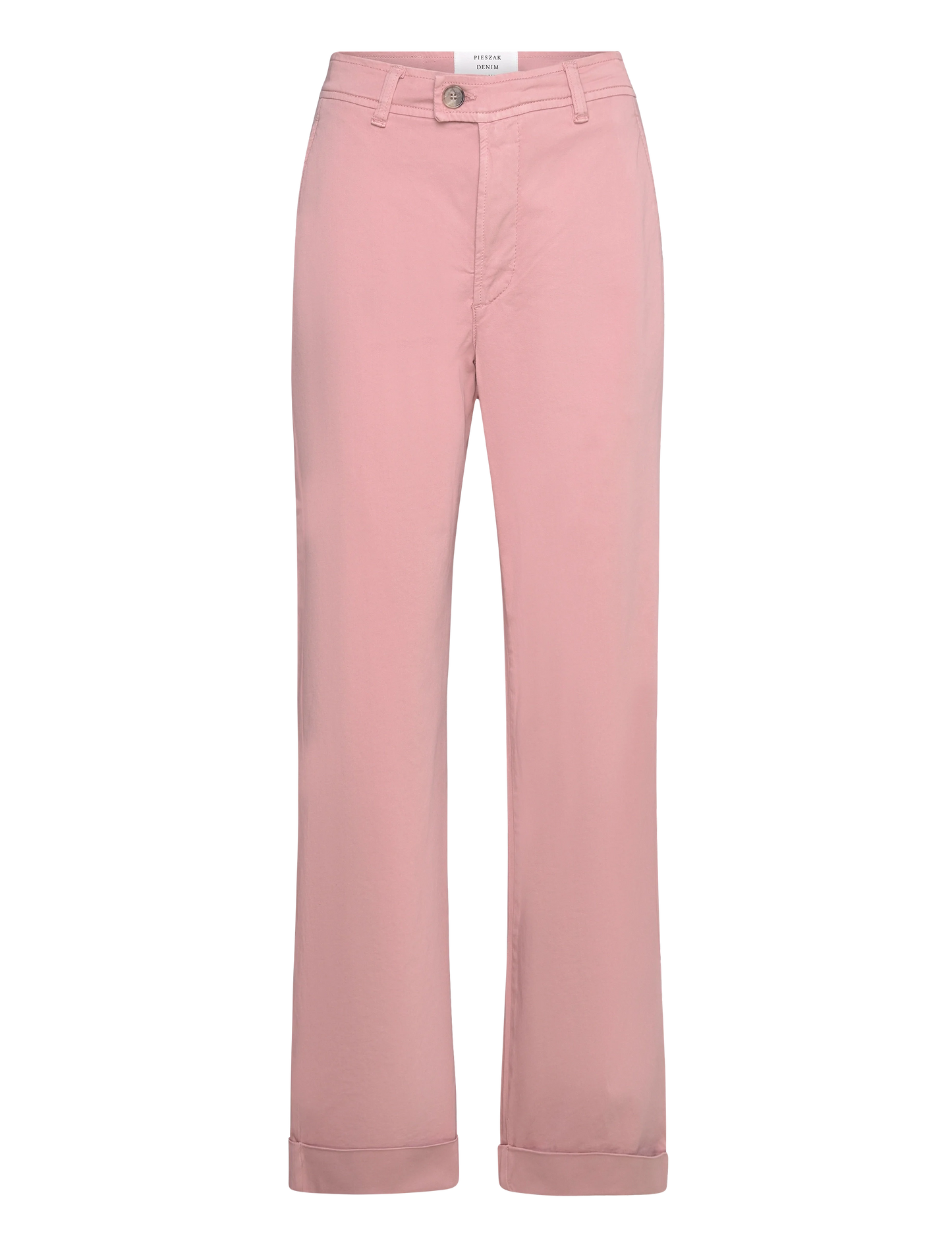 Introducing the Birkin Weekend Pant from Pieszak, perfect for any casual outing this Spring/Summer. These chino-style trousers in a sand hue or pale pink feature a zip fly and button fastening, as well as convenient belt loops on the fixed waistband.