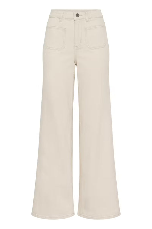 KABrook HW Reg Fit Jeans (Chalk)