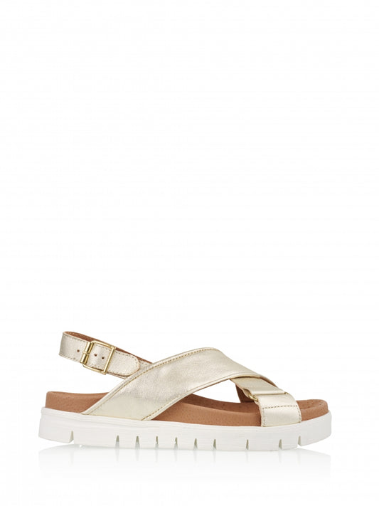 These sandals from DWRS are the perfect addition to your summer wardrobe. The sandals have two straps over the instep and an adjustable strap over the heel. These sandals have a soft footbed so you won't want to take them off!