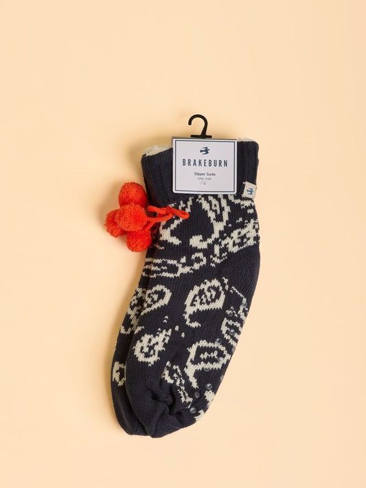 BRAKEBURN "Coastal Socks" (Navy)