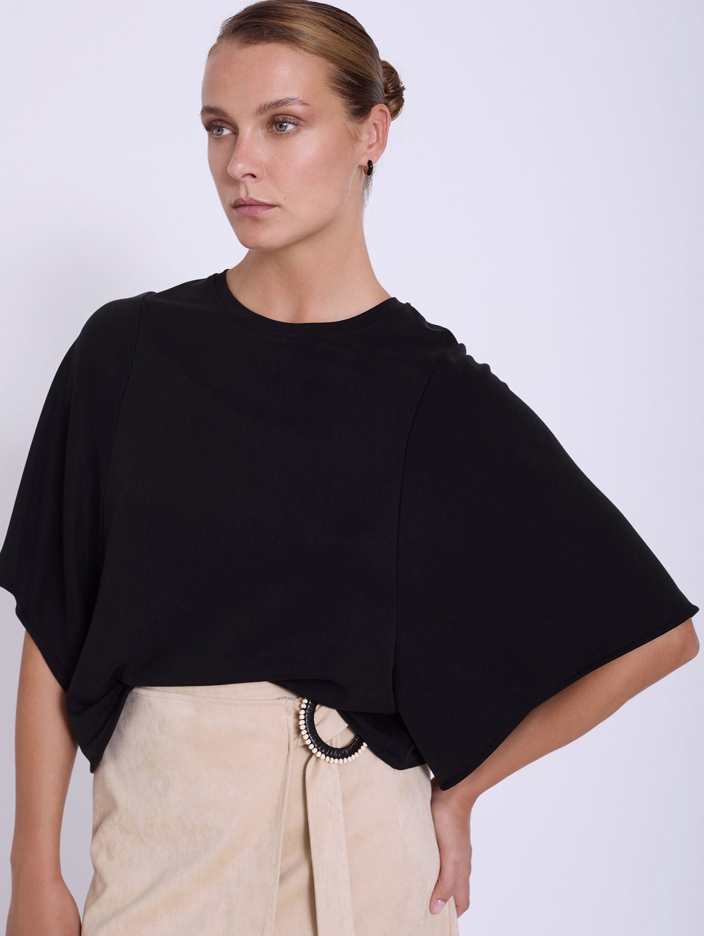 SKATIE "S02T41BLK T Shirt" (Black)