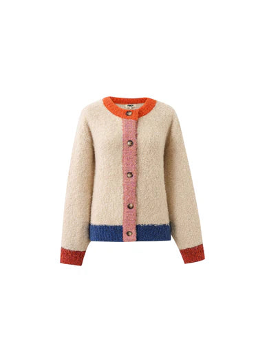 FRNCH "Cyclamen Cardigan " (Creme)