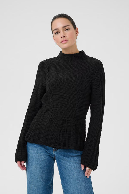 KAFFE "KAdolria Knit Pullover" (Black Deep)