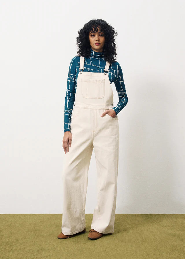 FRNCH "Elianore Dungarees" ( Cream)