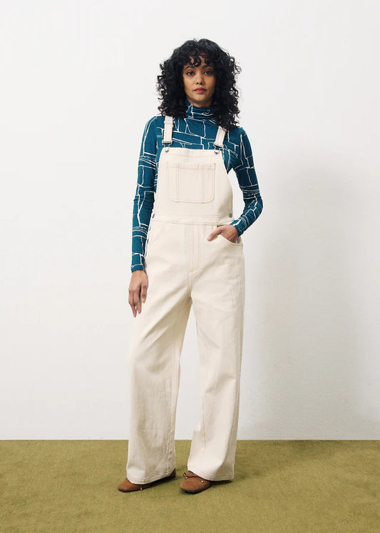 FRNCH "Elianore Dungarees" ( Cream)