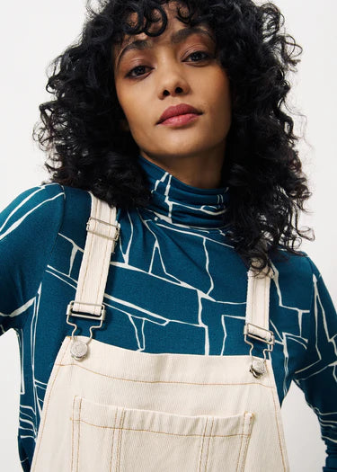 FRNCH "Elianore Dungarees" ( Cream)