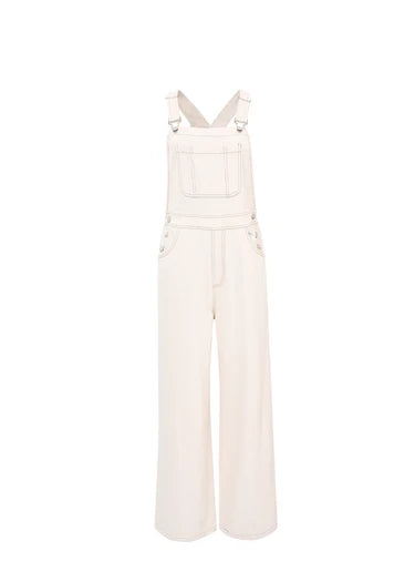FRNCH "Elianore Dungarees" ( Cream)