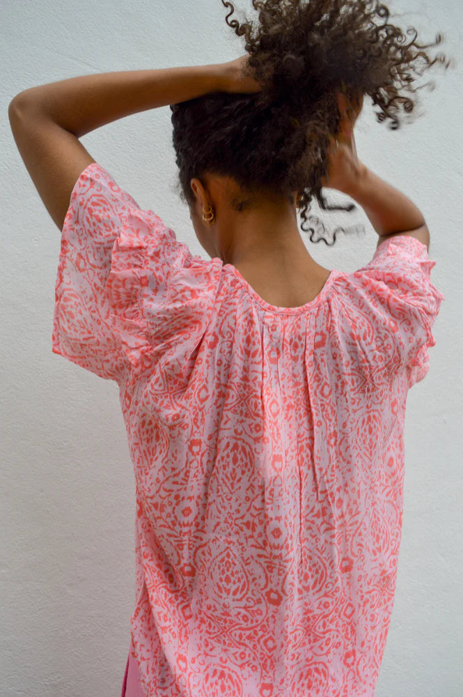 ATELIER REVE 'IREmira' Blouse (Coral)