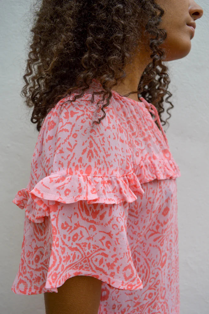 ATELIER REVE 'IREmira' Blouse (Coral)
