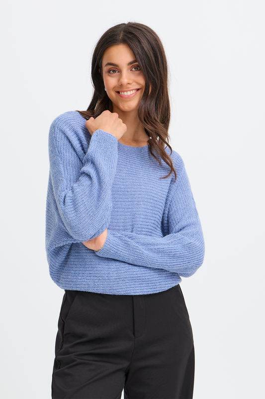 FFRANSA "REretta Pullover 3" (Black/Della Robbia Blue/Rose Smoke)