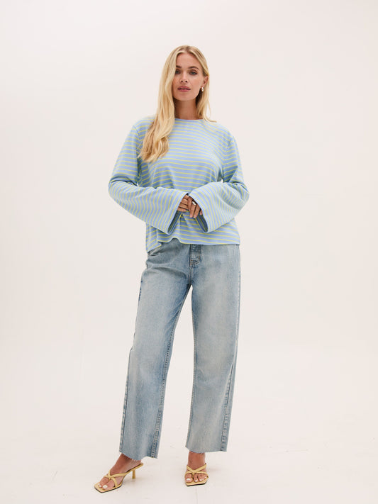 FIKA "Celine T Shirt" (Blue & Yellow" - ClobR