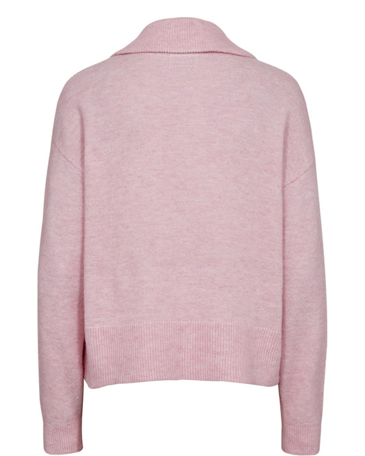 NUMPH "NUFuette Zip Cardigan" (Pink Lady)