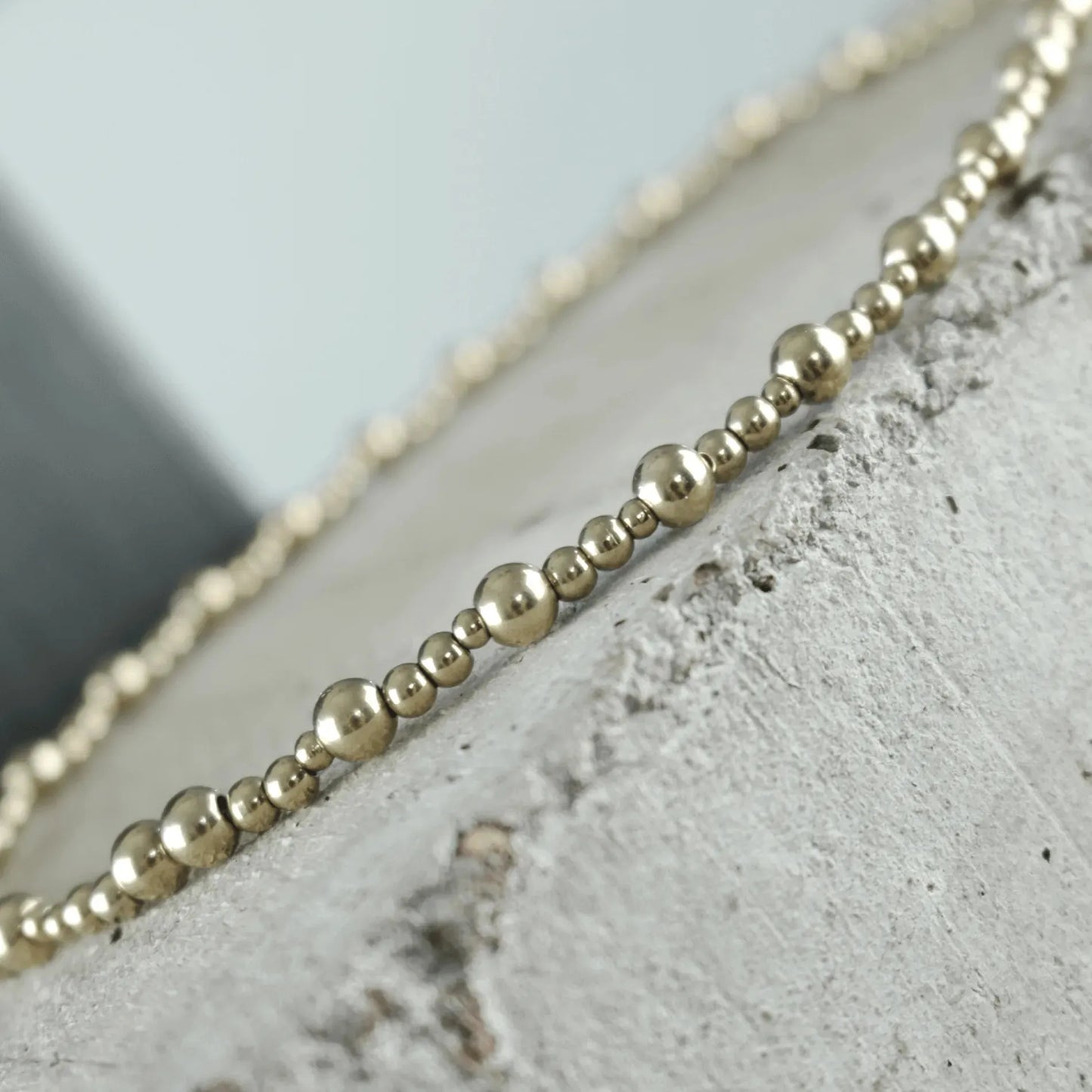 DANSK "Passion Waterproof 2 Ball Necklace" (Gold Plated)