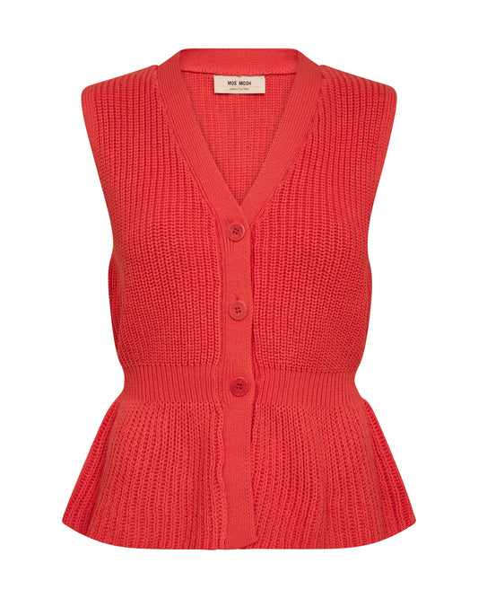 MOS MOSH "MMHerbi Knit Vest " (Spicy Orange)