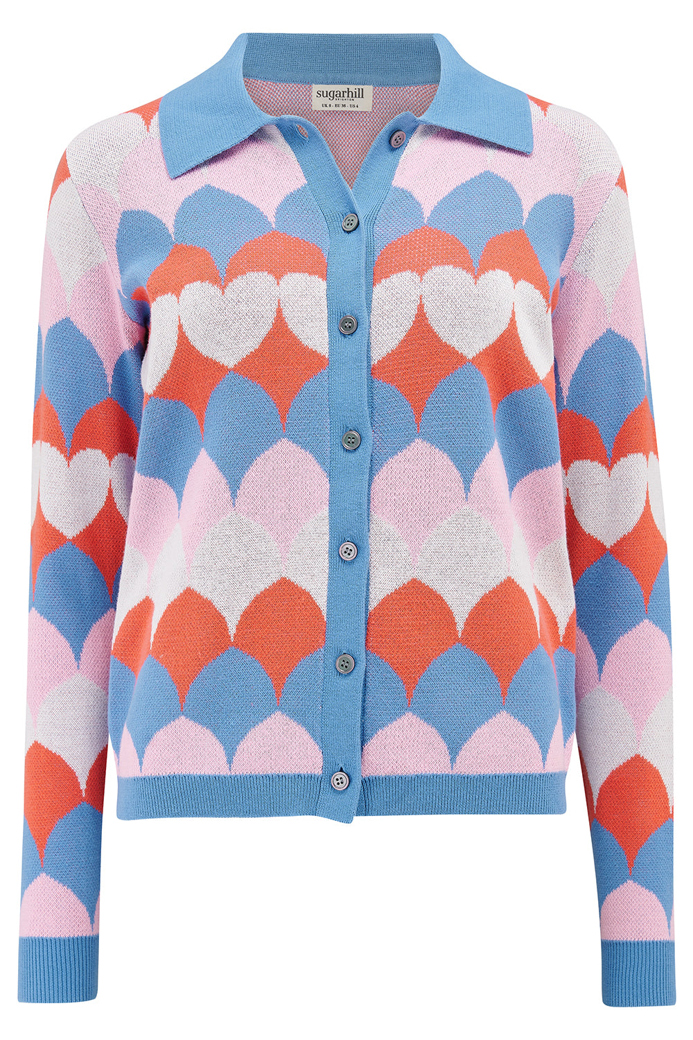 SUGARHILL "Hollie Collared Cardigan" (Multi)