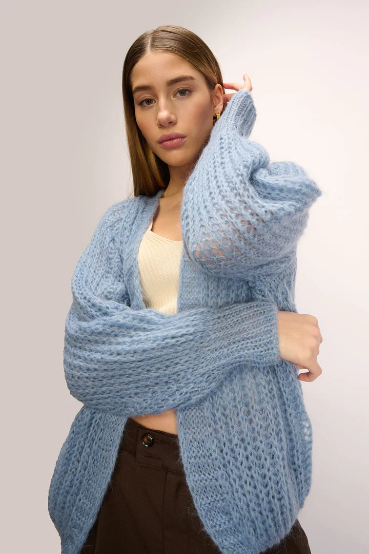 NOELLA "Joseph Knit Cardigan" (Blue/Dusty Pink/Green/Pistacio)