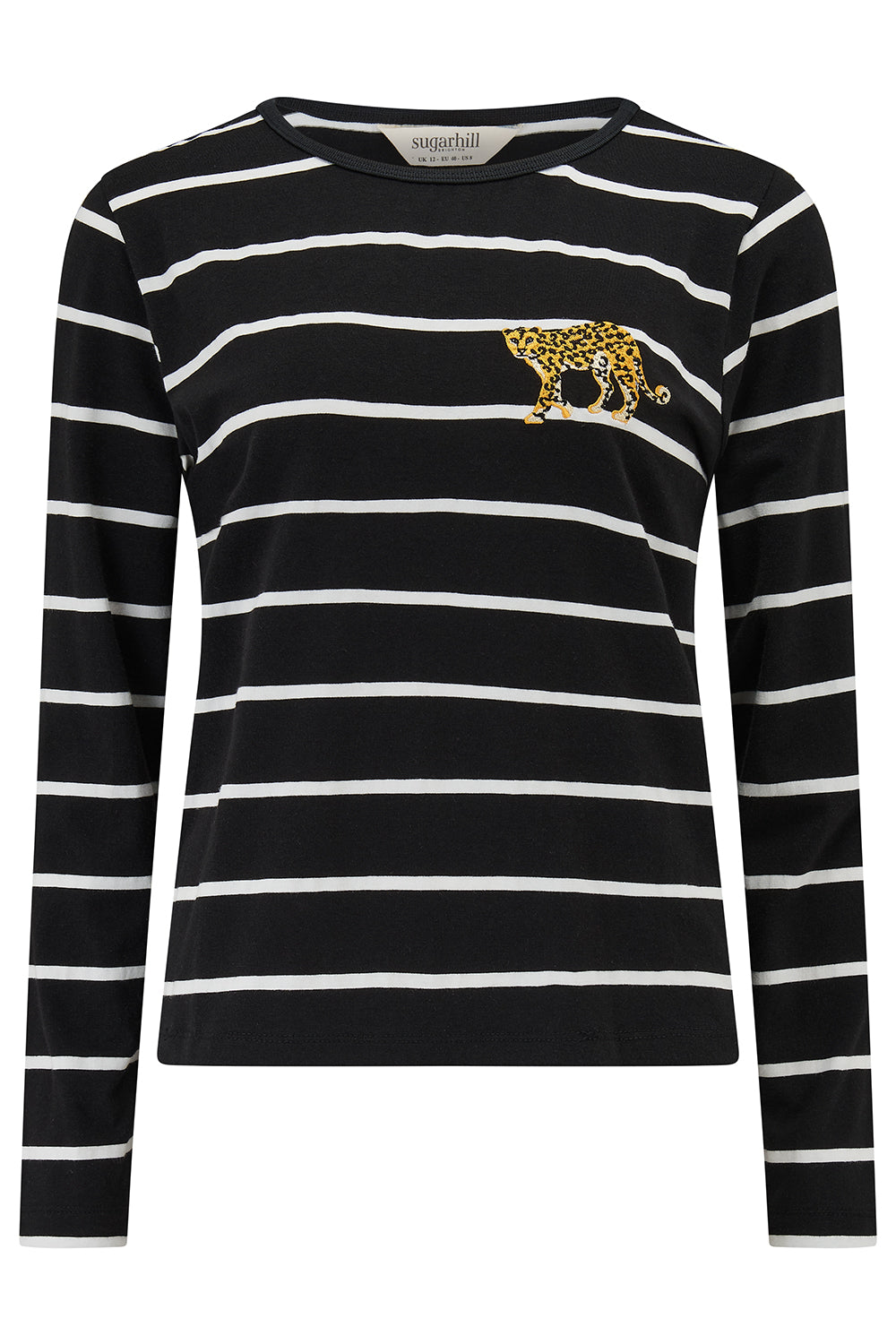 SUGARHILL "Josie Jersey Top" (Black/White)