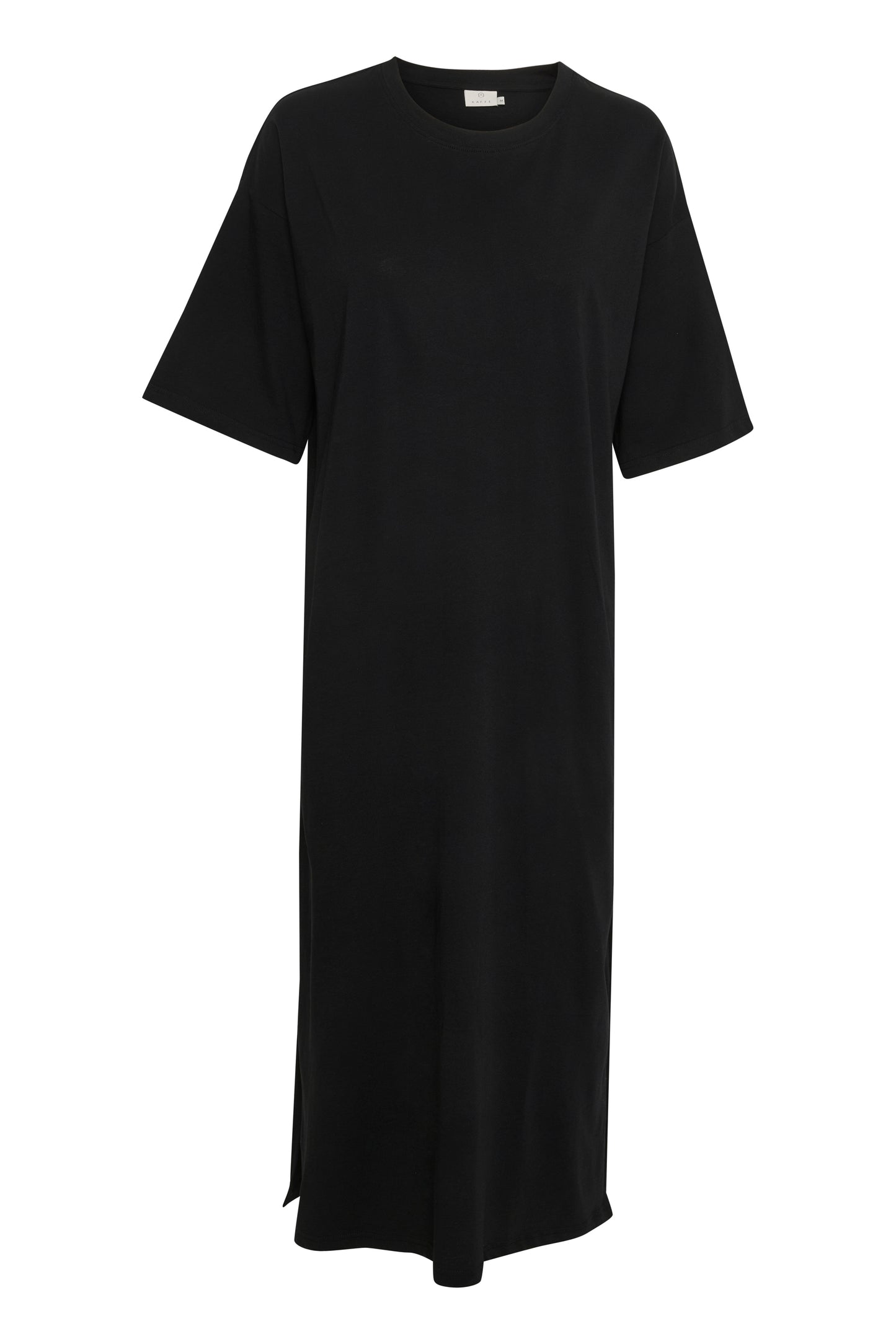 KAFFE "KAEdna 1/2 Sleeve Dress" (Black Deep/Light Grey Melange)