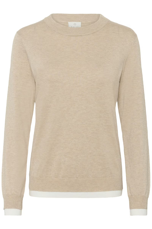 KAFFE "KAlizza Contrast Pullover" (Grey)