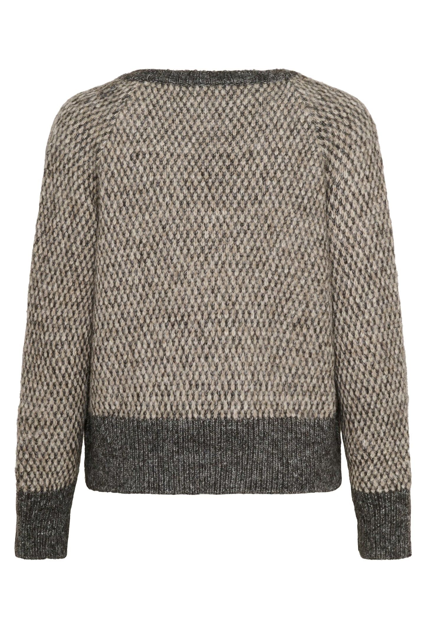 KAFFE "KAmelinda Pullover" (Dark Grey Melange & Feather grey)