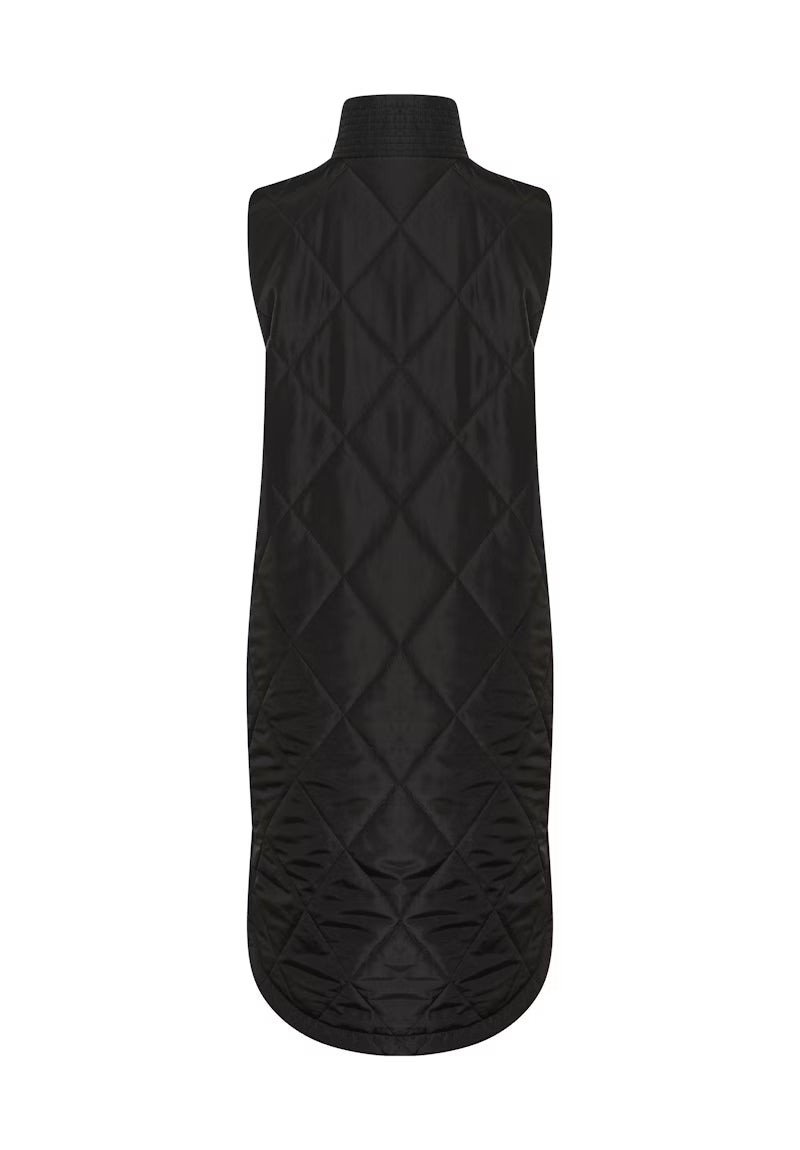 KAFFE "KAMeria Quilted Waistcoat" (Black Deep)