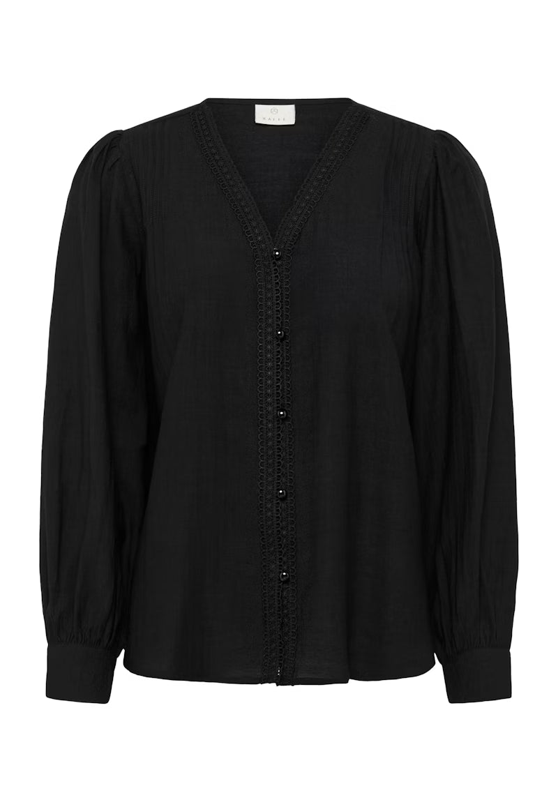 KAFFE "KAMirabel Blouse" (Black Deep)