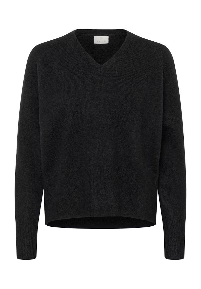 KAFFE "KAniel V Neck Pullover" (Black Deep)
