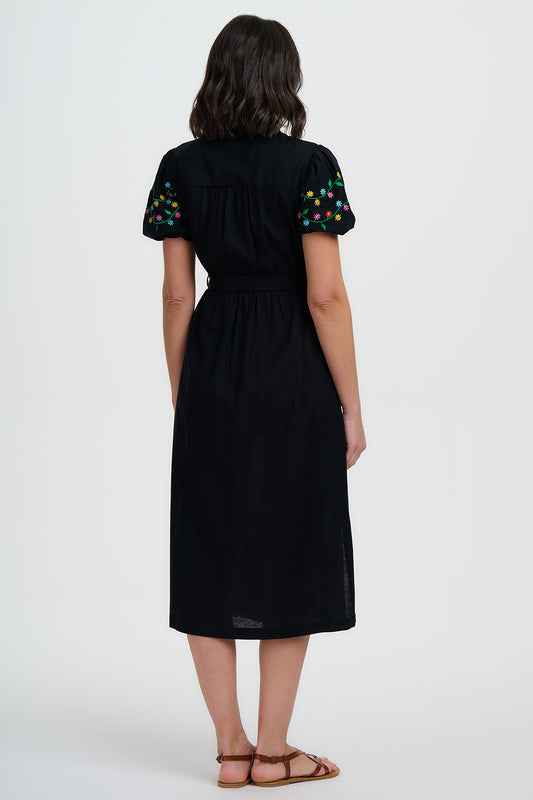 SUGARHILL "Lainey Midi Dress" (Black)