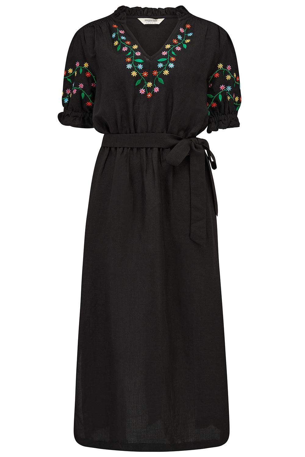 SUGARHILL "Lainey Midi Dress" (Black)