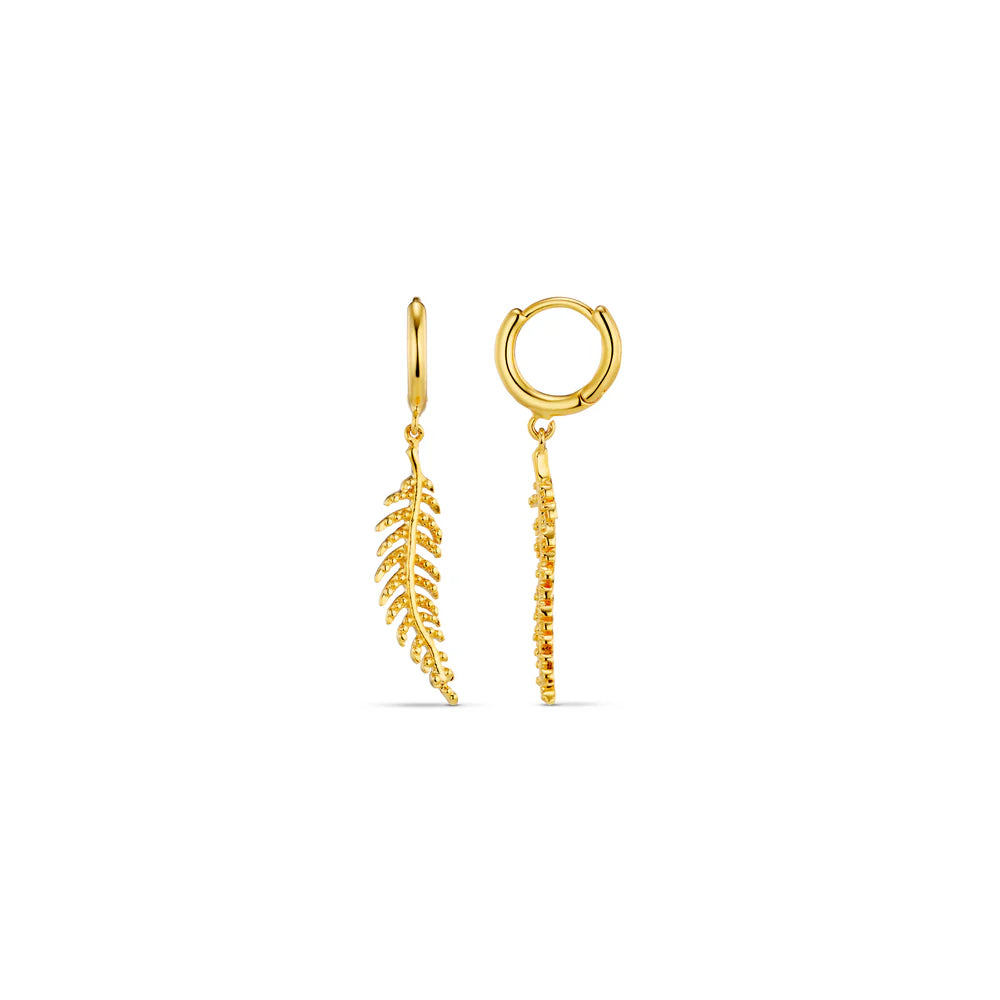 Meet the unique addition to your ear stack you've been looking for from ORELIA - the Fine Leaf Drop Micro Hoop Earrings.
Featuring a curved, leaf shape earring charm on a micro clip clasp hoop.
