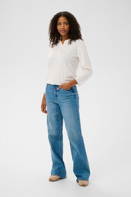 KAFFE "KALenia Polo Pullover" (Chalk)