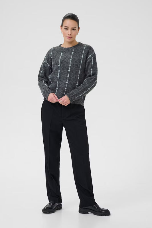 KAFFE "KALianna Knit Pullover" (Dark Grey Melange)