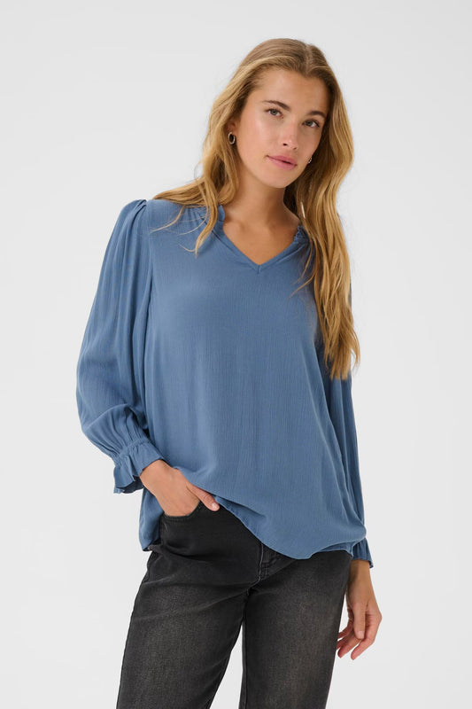 KAFFE "KALiv Amber Blouse" (Bering Sea)