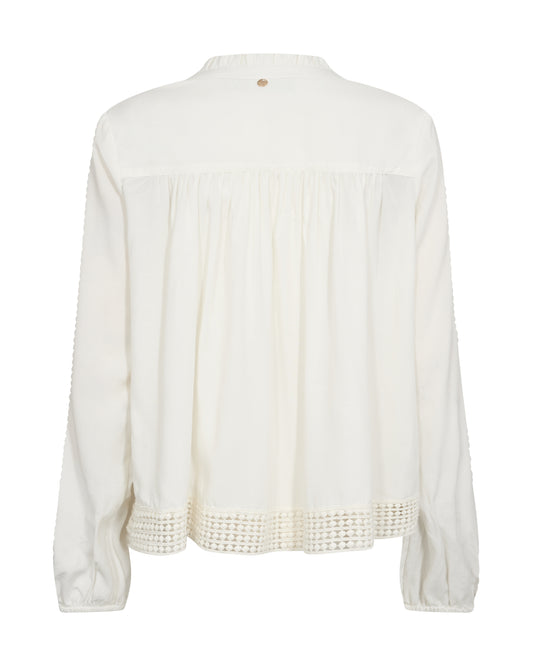 MOS MOSH 'MMMacha' Lace Blouse (Ecru)