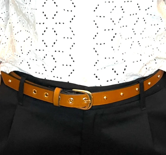 BELL & FOX Mahi Studded belt (Caramel)