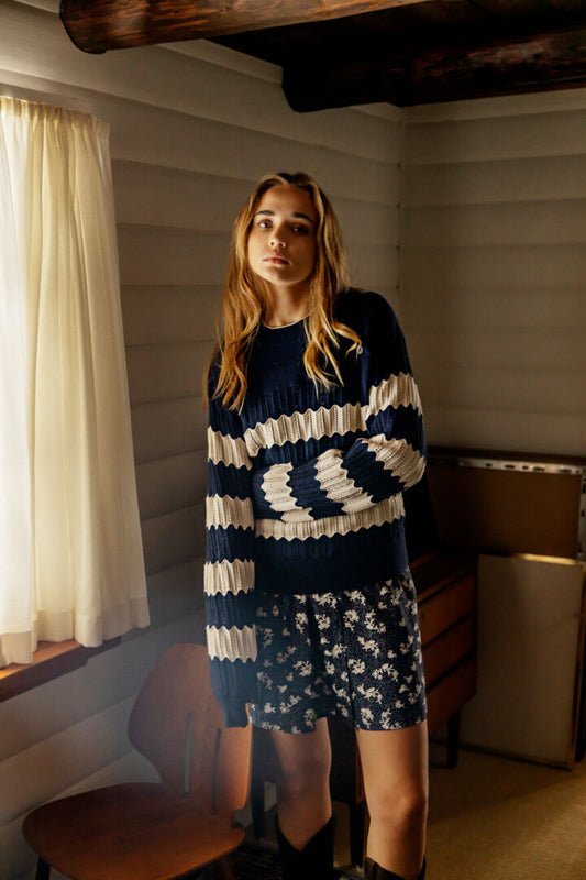 ATELIER REVE "IRMaisie Jumper" (Maritime Blue)