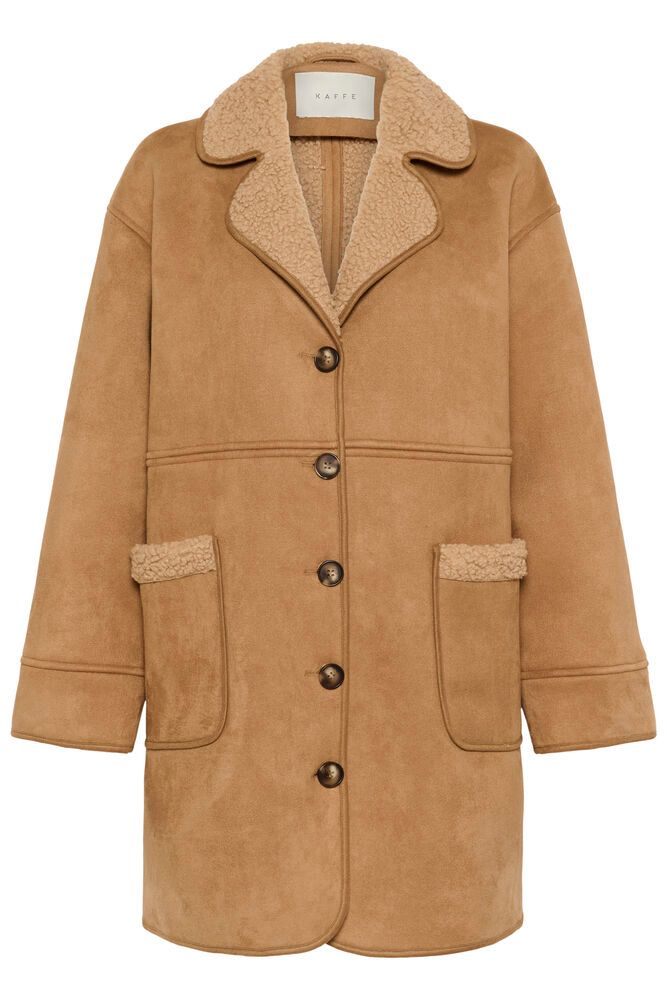 KAFFE "KAMArlie Coat" (Toasted Coconut)