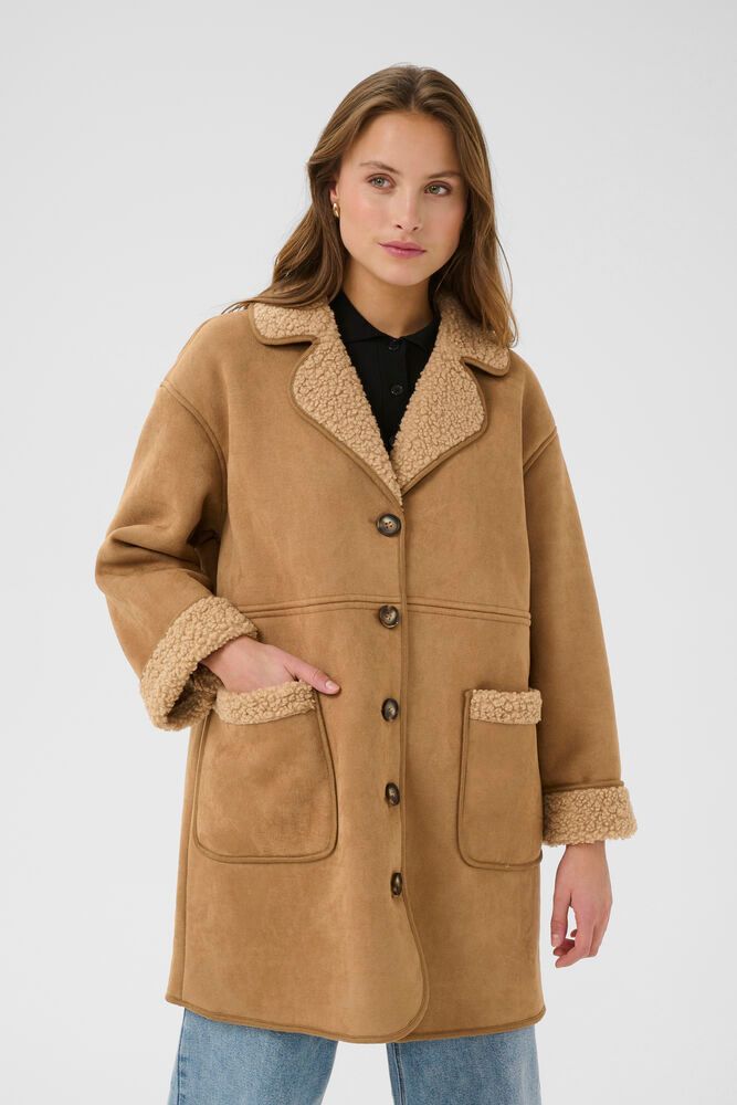 KAFFE "KAMArlie Coat" (Toasted Coconut)