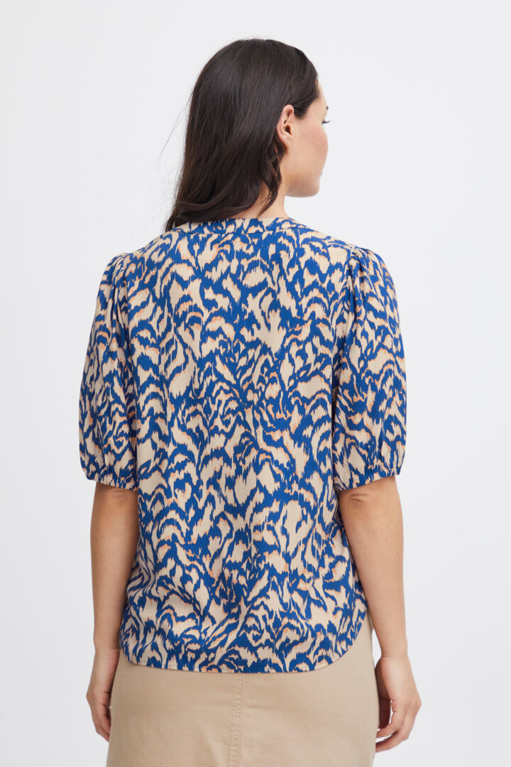 FRANSA 'Merle' 1 Blouse (Beaucoup Blue)