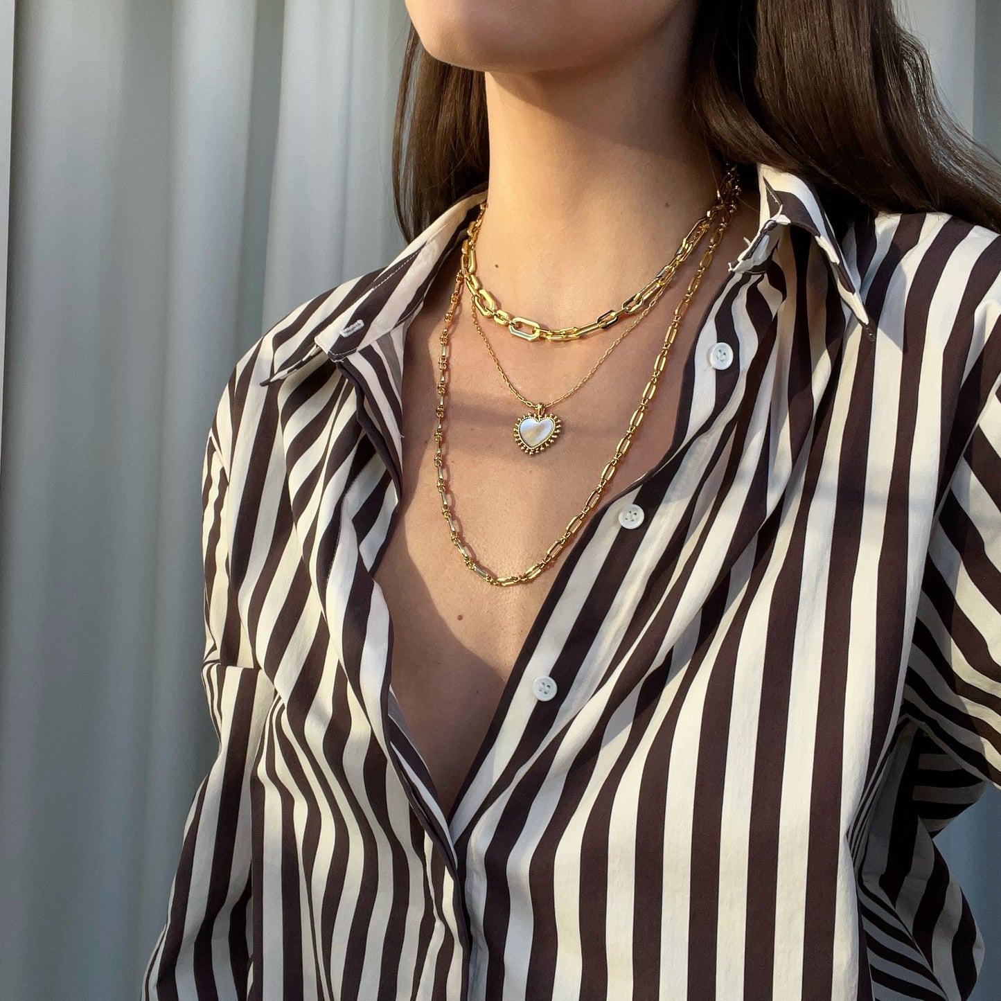 Mini Heart pendant necklace by Talis Chains