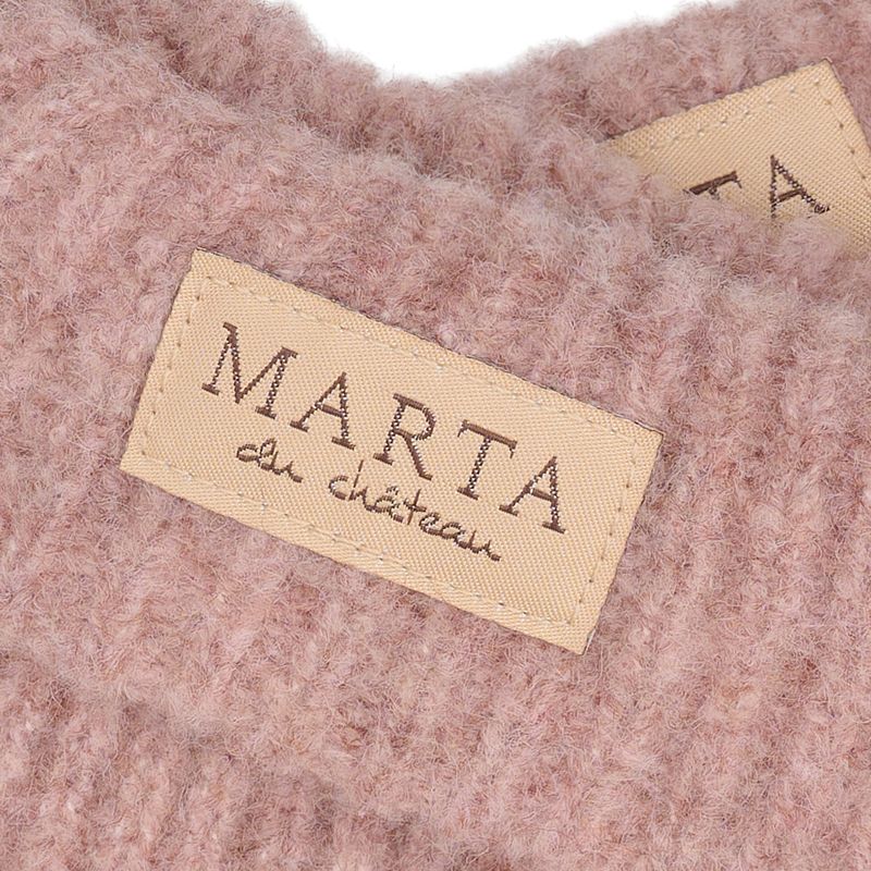 MARTA DU CHATEAU "Mitten" (Rose/Dark Grey)