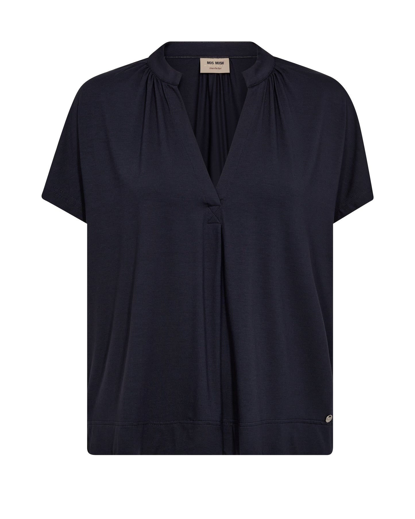 MOS MOSH "MMShira Tee Summer" ( White/Salute Navy)
